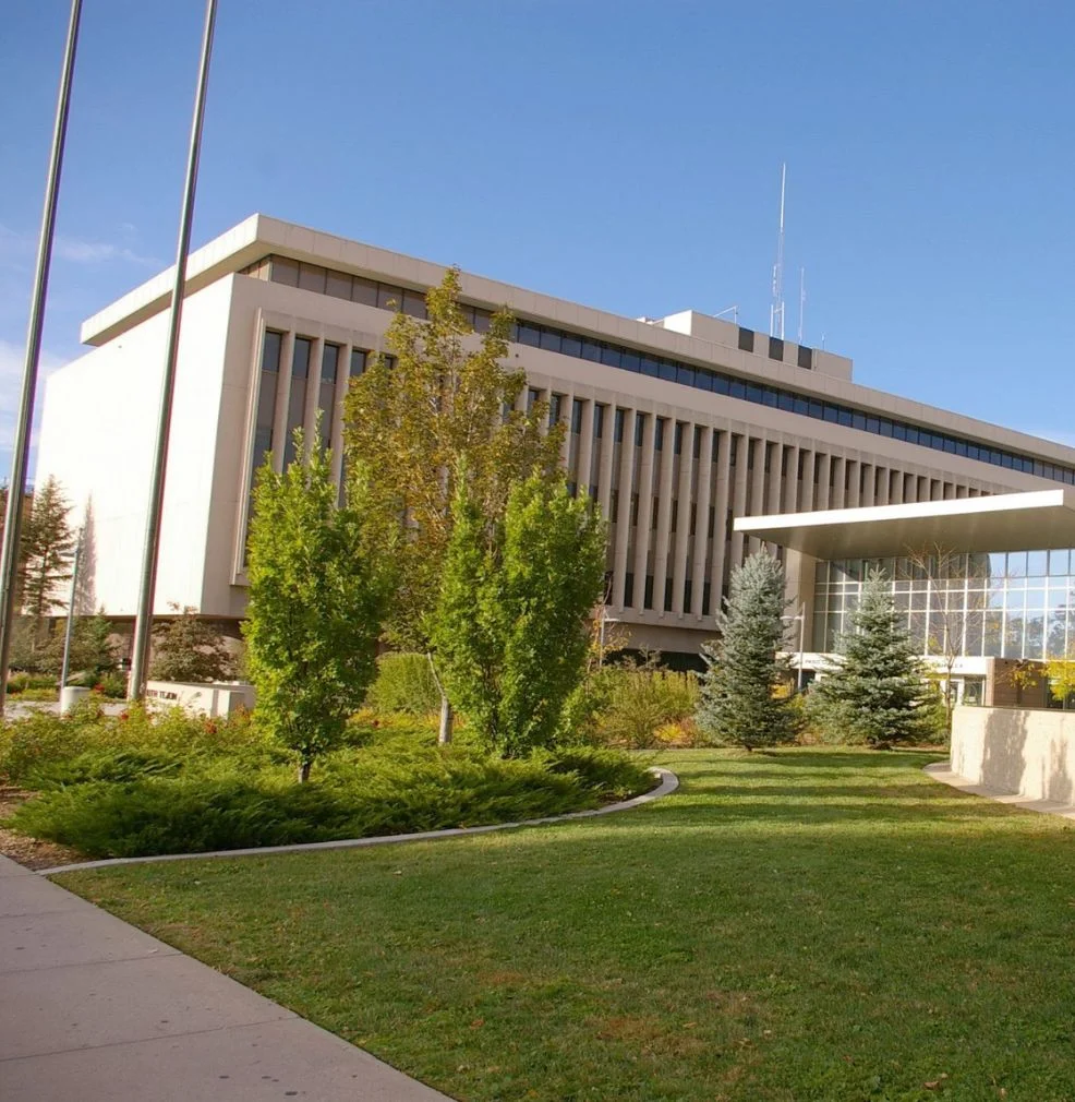 Modern courthouse exterior in Colorado